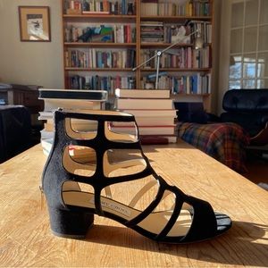 Jimmy Choo NWOT low heeled suede gladiator sandals.